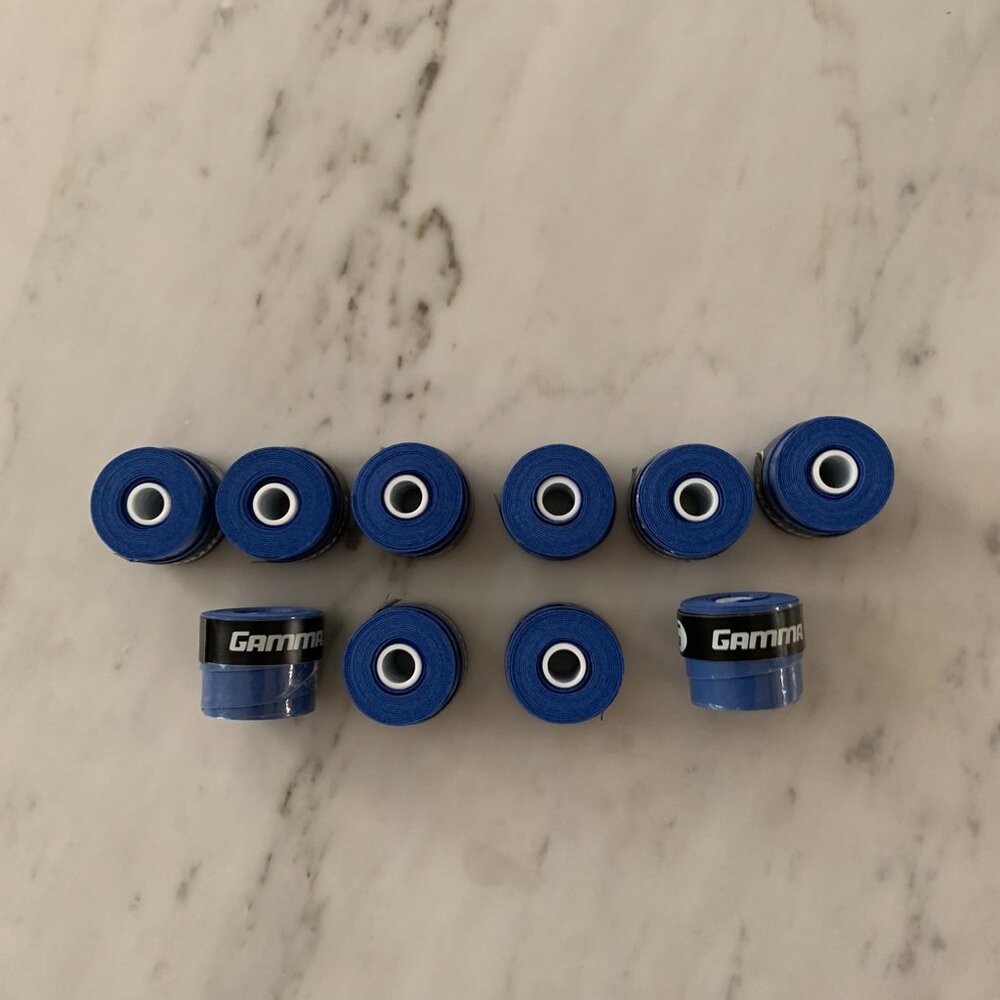 Gamma Supreme Overgrip  10 Grips BLUE Tennis Pickleball Golf – BRAND NEW